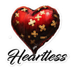 Heartless Bubble-free stickers