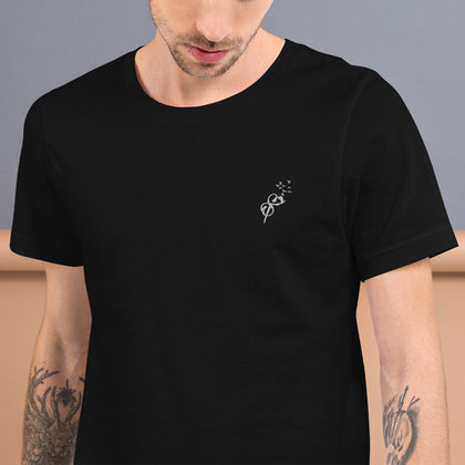 Embroidered Fly Away Short-Sleeve Unisex T-Shirt