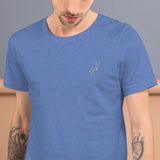 Embroidered Fly Away Short-Sleeve Unisex T-Shirt