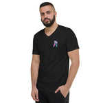 Dripping Short Sleeve V-Neck T-Shirt