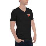 Lion Heart Unisex Short Sleeve V-Neck T-Shirt