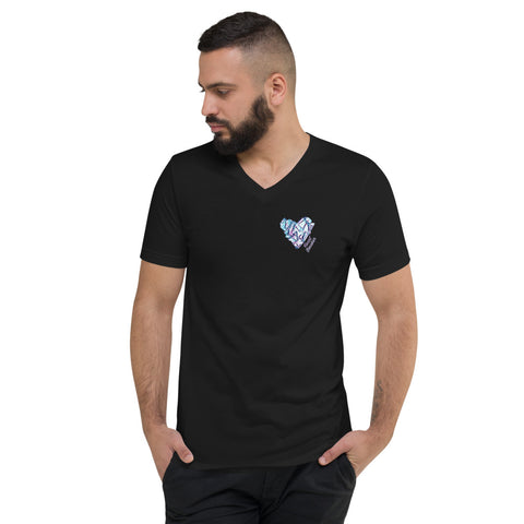 Heart Breaker Unisex Short Sleeve V-Neck T-Shirt