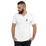 Dripping Short Sleeve V-Neck T-Shirt