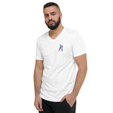 Dripping Short Sleeve V-Neck T-Shirt