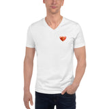 Lion Heart Unisex Short Sleeve V-Neck T-Shirt