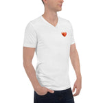 Lion Heart Unisex Short Sleeve V-Neck T-Shirt