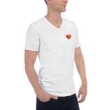 Lion Heart Unisex Short Sleeve V-Neck T-Shirt