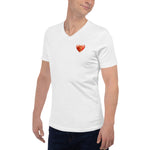 Lion Heart Unisex Short Sleeve V-Neck T-Shirt